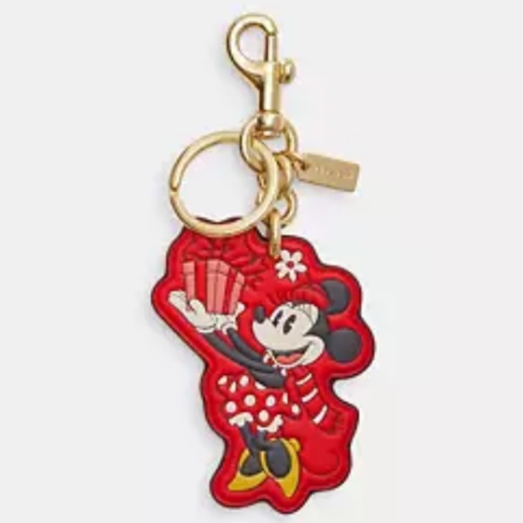 Brand New Disney X Coach Minnie Mouse Bag Charm - Picture 1 of 5